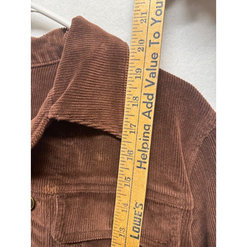 Chadwicks Womens Brown Corduroy Button-Up Jacket Size 8P With Flap Pockets - Picture 6 of 7